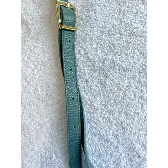 STELLA BIANCA Made In Italy Woven Pebbled Leather adjust Crossbody Handbag Blue - Picture 11 of 16